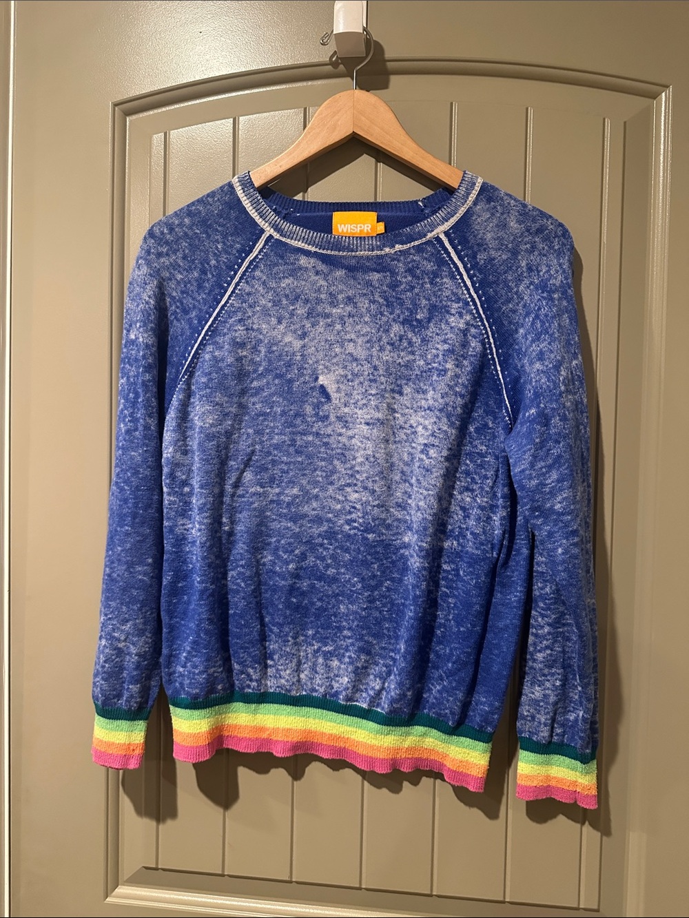 WISPR Blue Burnout Sweater XS